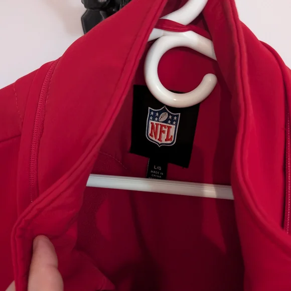NFL Red Performance Jacket with SF Logo - Picture 2 of 3